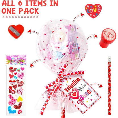 24 Pack Giant Lollipop-Shaped Stationery Set🍭