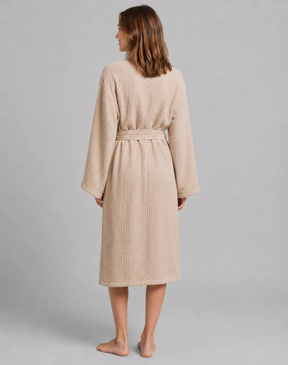 The All-Season Bathrobe - 100% Muslin Cotton