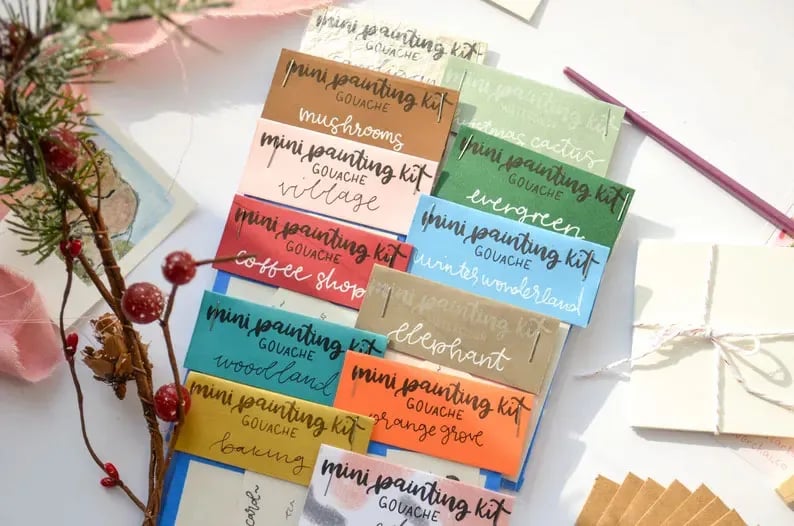 🔥LAST DAY SALE 50% OFF🌈Mini Painting Advent Calendar