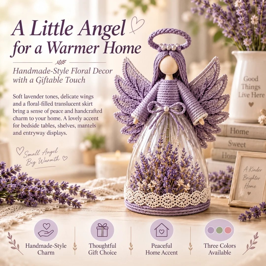 🎁Lighted Floral Angel Figurine