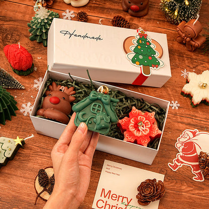 🎅Handmade Christmas Scented Candle Gift Set: A Festive Essential for Atmosphere & Gifting🕯️🎄
