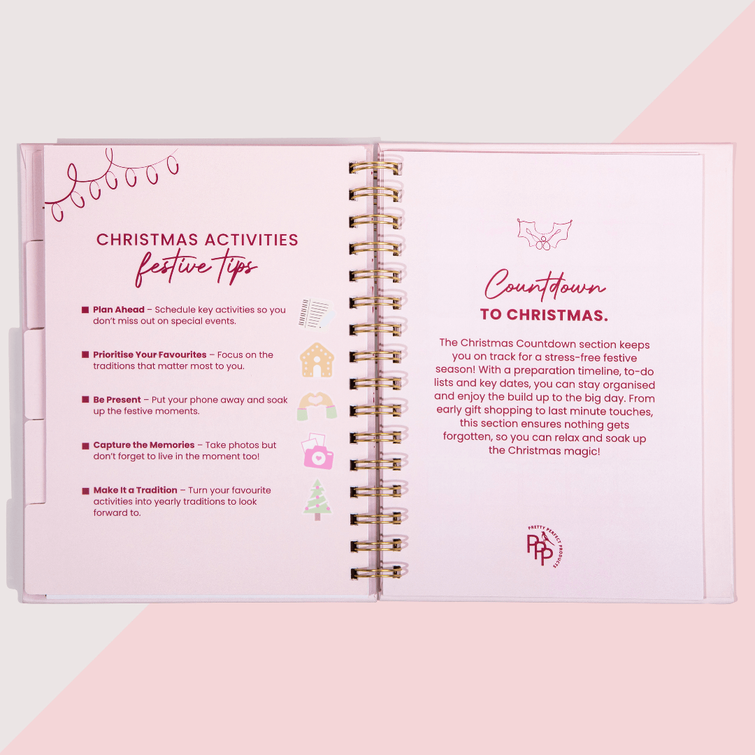 🔥LAST DAY 50% OFF🎅🏼🎄The Pretty Perfect CHRISTMAS PLANNER📚Hardcover & Durability Line