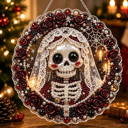 🔥Limited time 70% OFF - 🎃✨ Halloween DIY Pearl Diamond Art Ornament Kit – Sparkling Hanging Decor