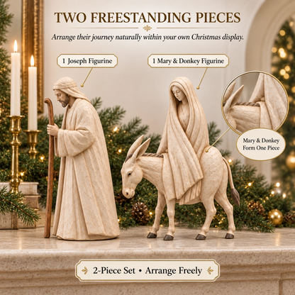 🔥Last Day 49% OFF - ✝️Journey to Bethlehem Nativity Figurine Set