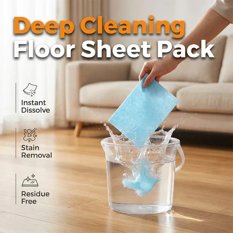 Water-Soluble Floor Cleaning Sheets