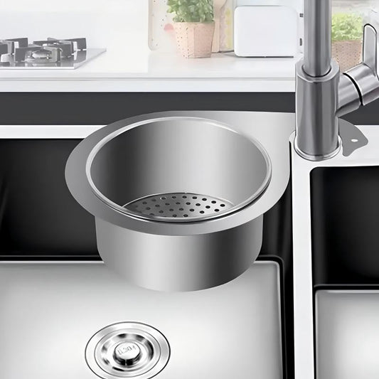 Stainless Steel Swan Hanging Sink Strainer Basket No Drill for Kitchen Drainage