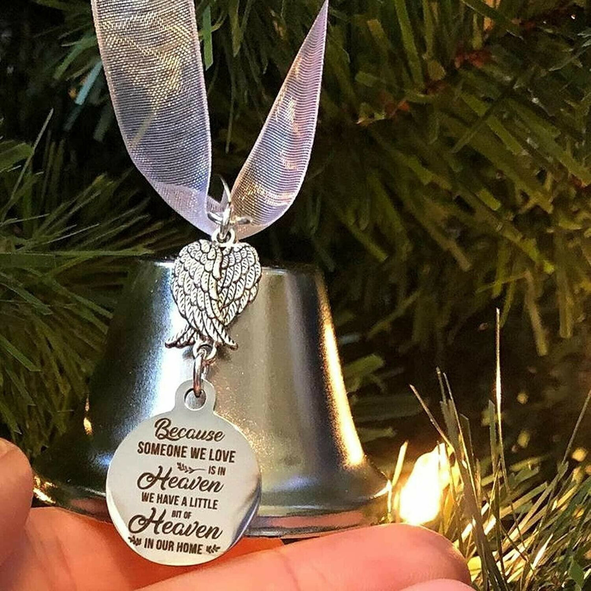 🔥Last Day Sale 49% OFF🎁Memorial Ornaments Angel Wings Bell