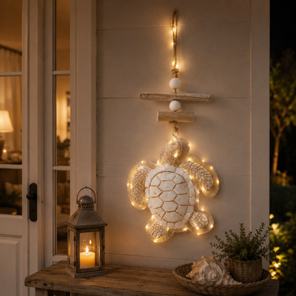 Last Day 49% OFF🔥Glowing Coastal Sea Turtle Wall Art