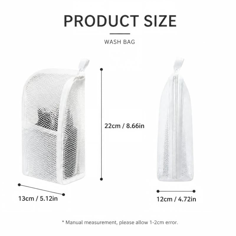 Mesh Zipper Toiletry Storage Pouch