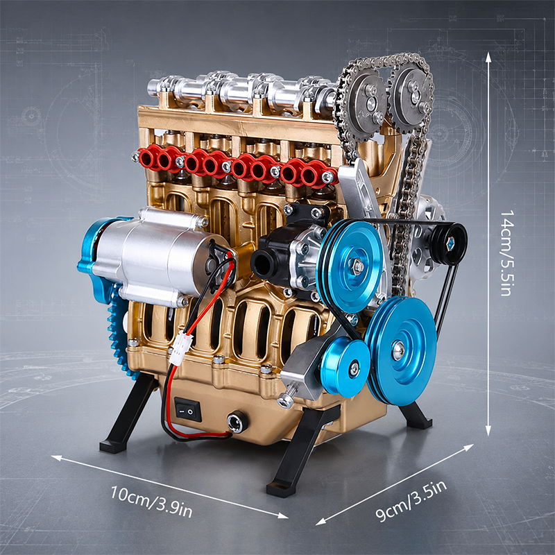 🏎️The Ultimate Desktop Masterpiece: Miniature V8 Small-Block Static Model Kit🛠️