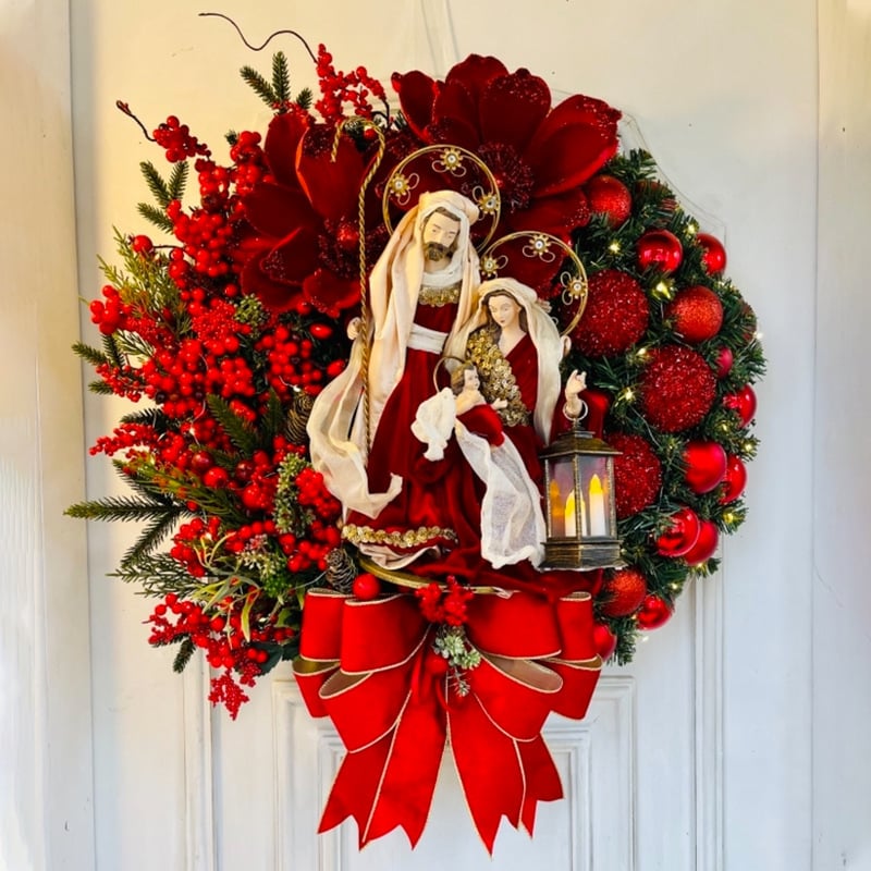 🔥LAST DAY 50% - Holy Family Wreath Decorations