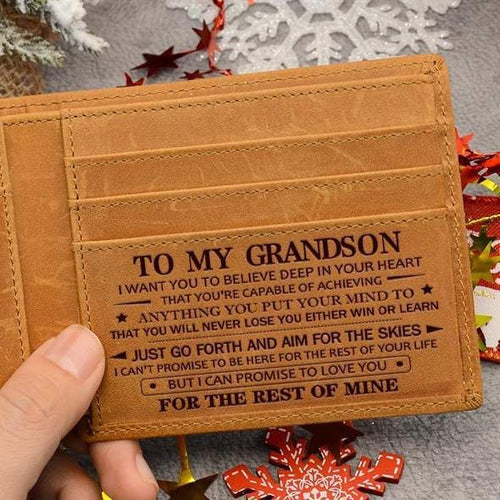 🔥LAST DAY 50% OFF💸Engraved Genuine Leather Wallet🎁