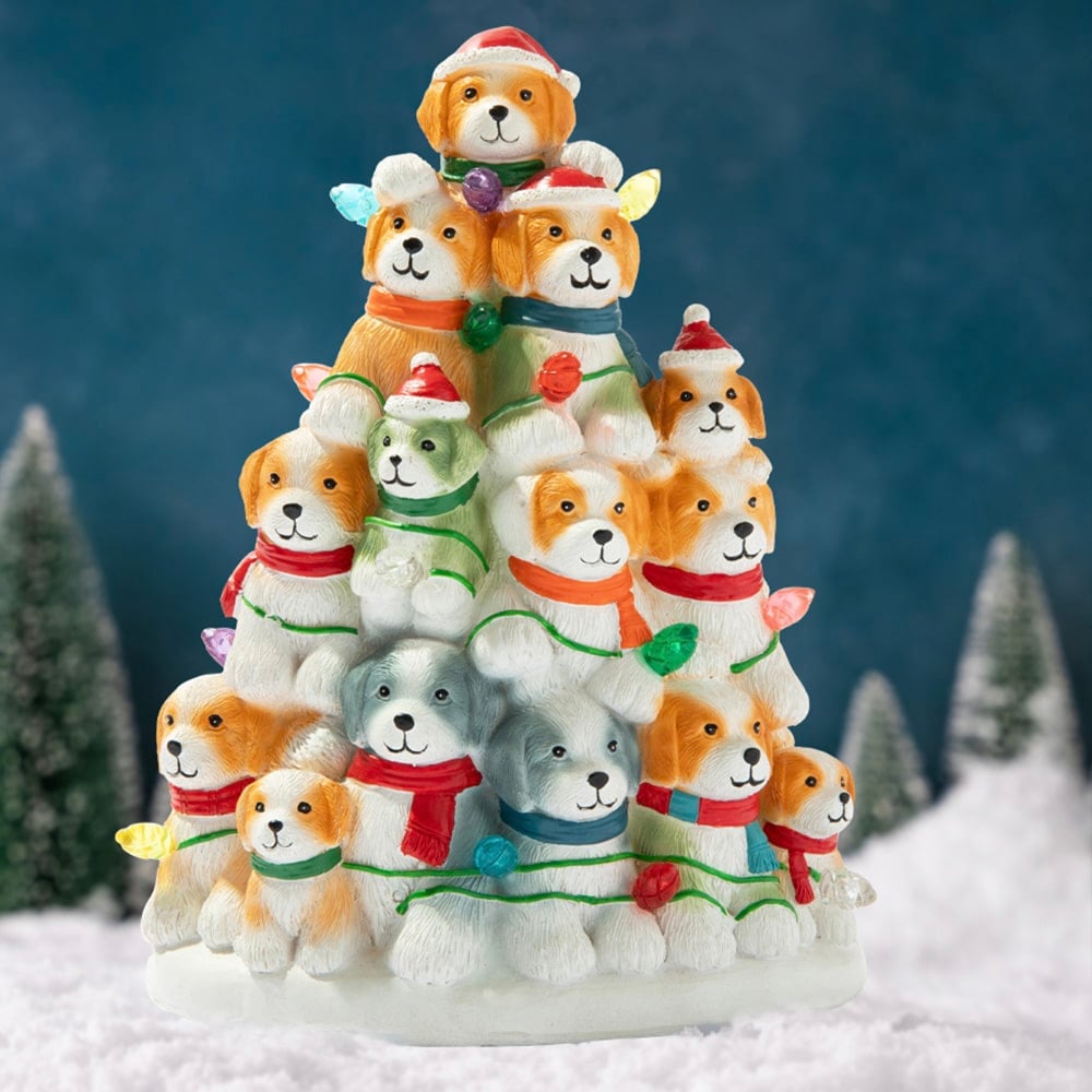 🔥LAST DAY SALE 49% OFF🎄Holiday Puppies Hand Crafted Light