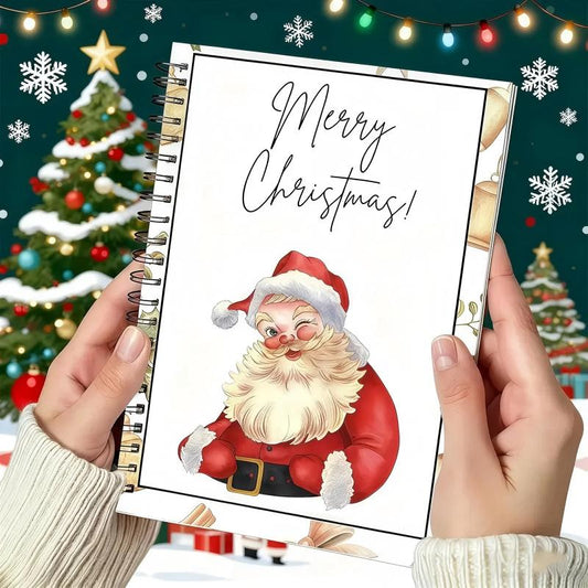 Colorful Spiral Bound Christmas Card Booklet with Surprises DIY Personalized Collectible Xmas Gift