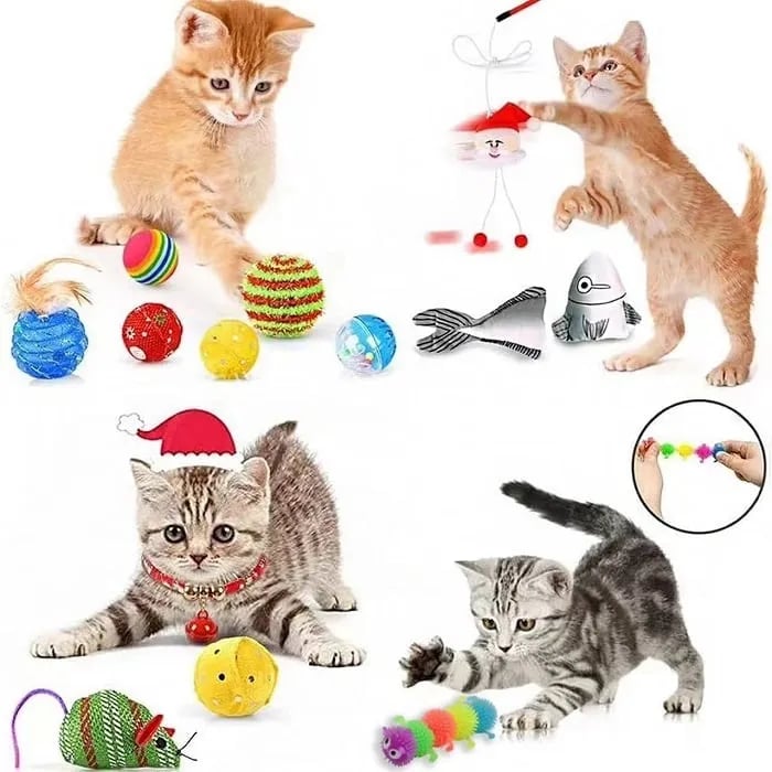 🔥Last 48 hours 57% OFF - 🐱2024 Christmas Countdown Cat Toys Advent Calendar