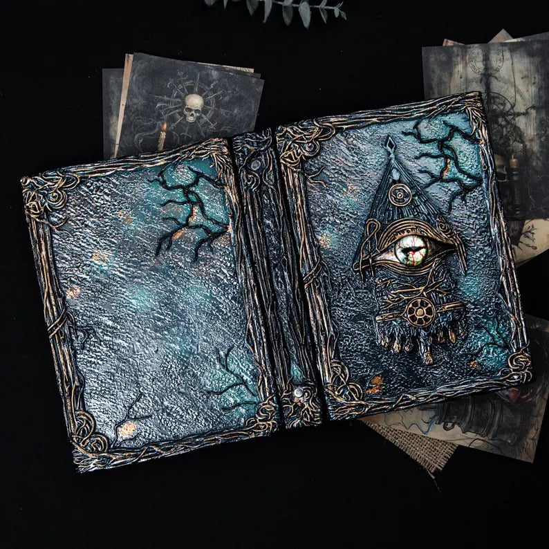 🔥Last Day 49% OFF - 👁️📖 Dark Wind Cthulhu's Secret Eye Hand Book Office Notebook Journal