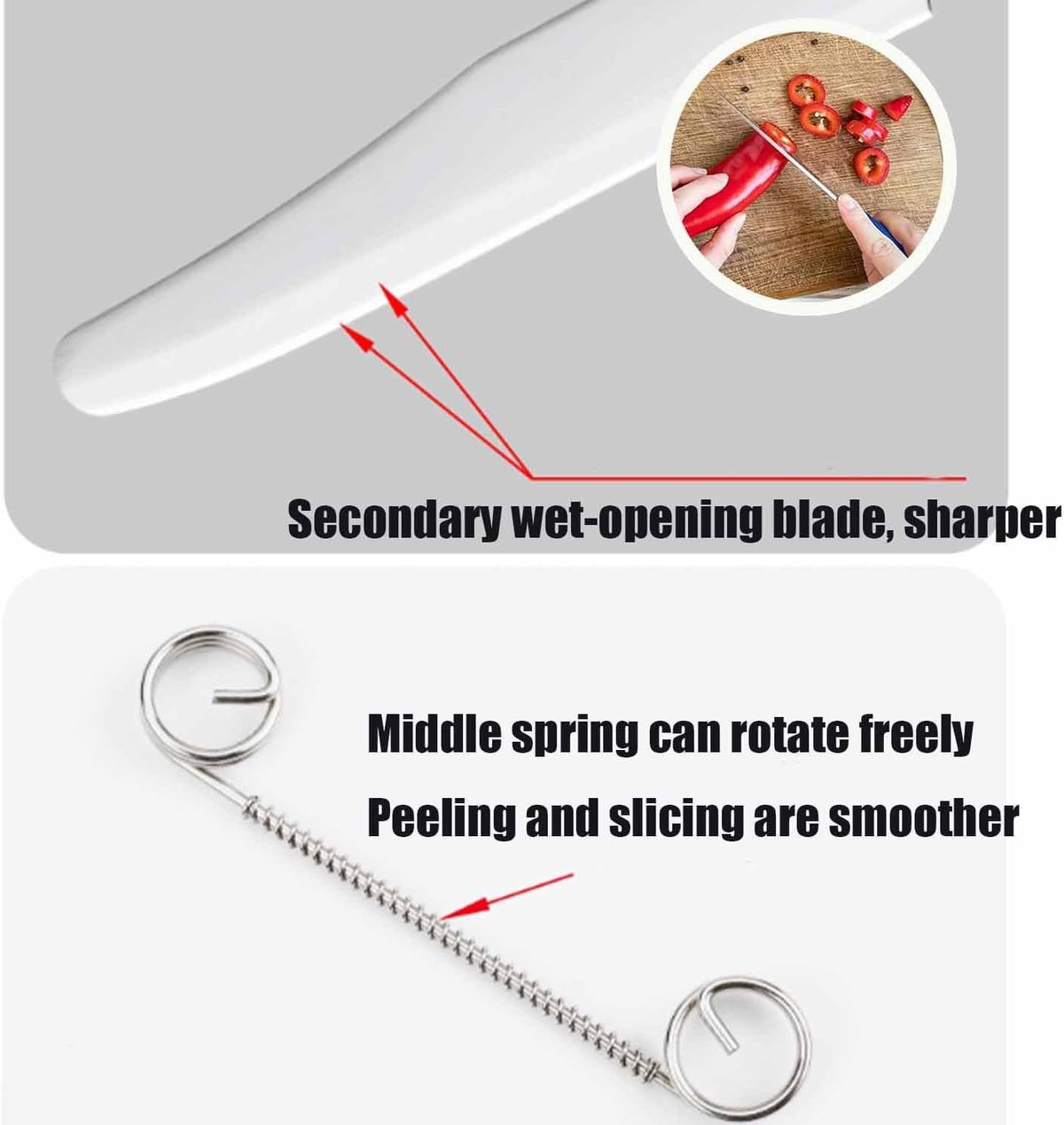 🔥LAST DAY 49% OFF - ✨Practical 2-in-1 Peeling & Slicing Knife