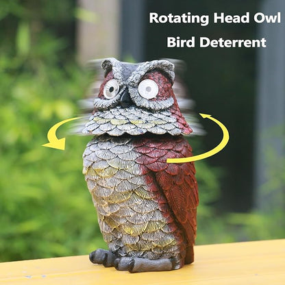 🔥Last 4 hours Sale: Save $30 -🦉Red Solar Owl with Flashing Eyes