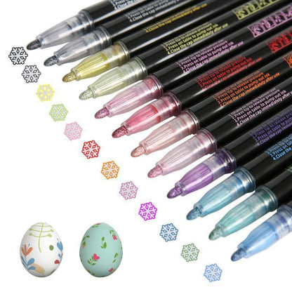 🎉🎁Last Day 49% OFF - 🎉 Double Line Outline Art Pen Marker Pen