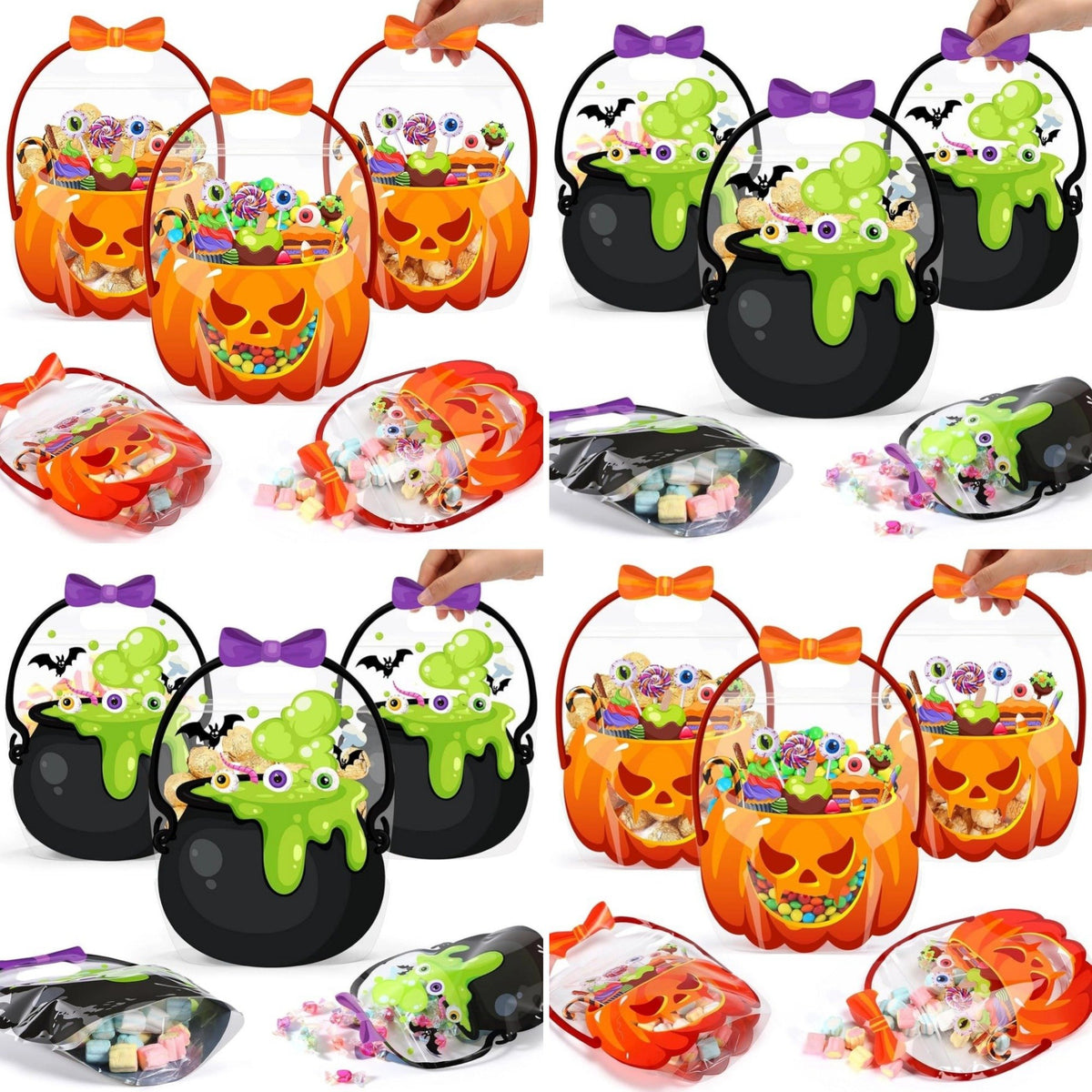 🏆Flash Sale⚡50K+ SOLD! 🎃🍬Original Zipper Halloween Favor Bags