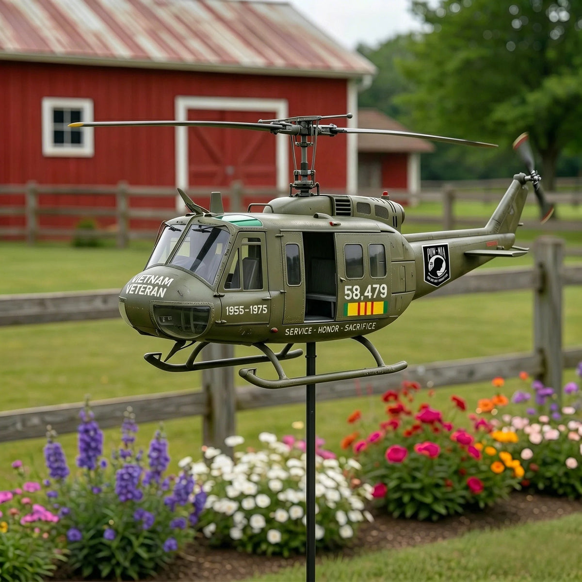 🏆Last Day Promo: 49% OFF 🎖️-Vietnam Veteran Helicopter Wind Spinner✈️!