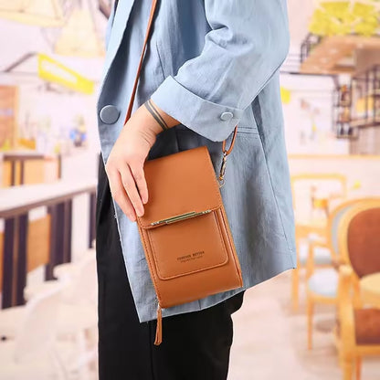🔥LAST DAY 50% OFF - 👛📱 Dopamine Color Touchscreen Crossbody Phone Wallet
