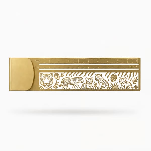 😻📏 Cat Lover’s 3-in-1 Metal Bookmark Ruler | Bookmark, Ruler & Coloring