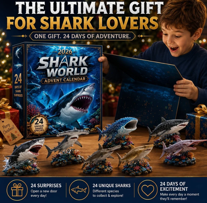 🔥50% Off Today Only-🦈 2026 Shark World Advent Calendar