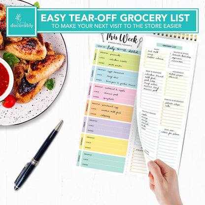 🔥LAST DAY 50% OFF📝Weekly Meal Planner Magnet with Grocery List
