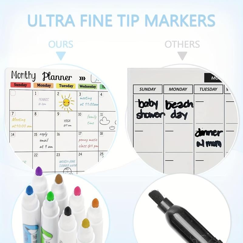 Last Day 50% OFF - 📅✨Magnetic Calendar Whiteboard Set