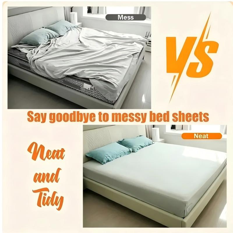 4 Pack Anti Slip Bed Sheet Holder Clips for Mattress Corners