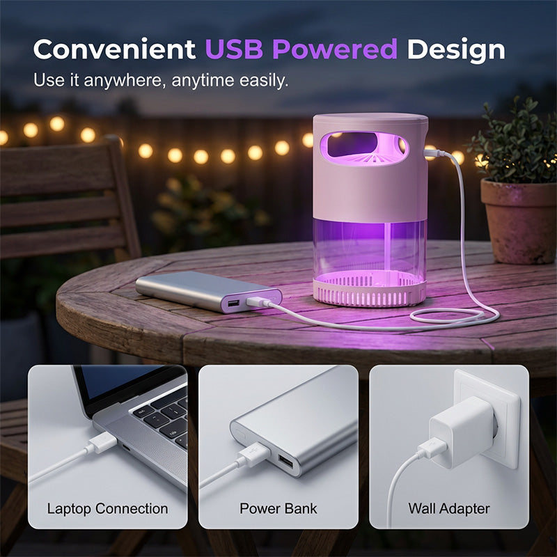 🔥Last Day 49% OFF - 🦟UV Mosquito Killer Lamp – 🔇quiet, USB, chemical-free. 🌙