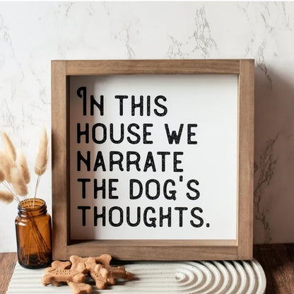 🔥LAST DAY 50% OFF - 😺🐶Pet Slogan Home Decorations