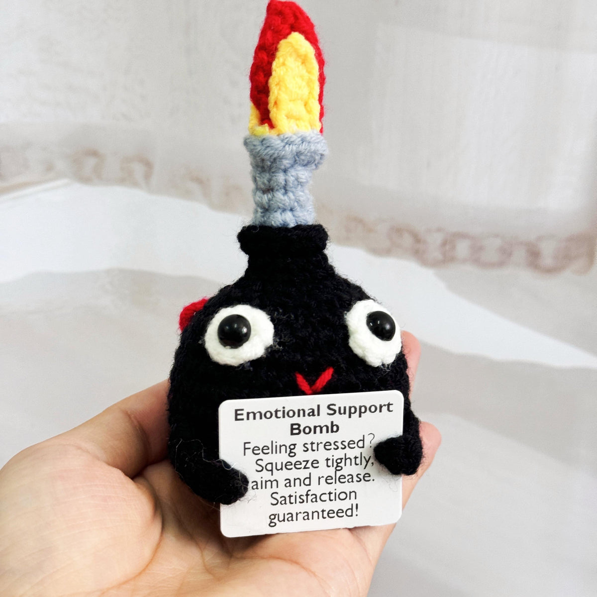 💥Last Day One Dollar Sale💣Handmade Crochet F-Bomb With Base