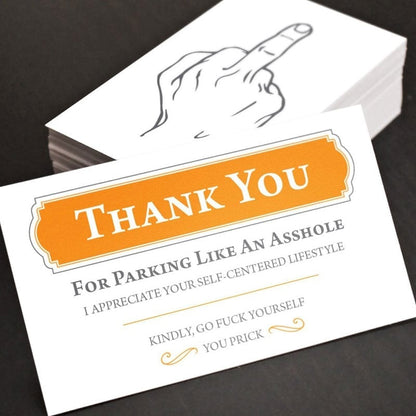 🅿️Learn to Park, Asshole--Hilarious Parking Violation Card for Inconsiderate Drivers 🚗