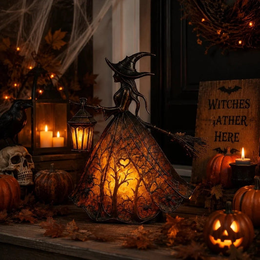 🧙‍♀️✨Halloween Witch Lamp Tabletop Decoration