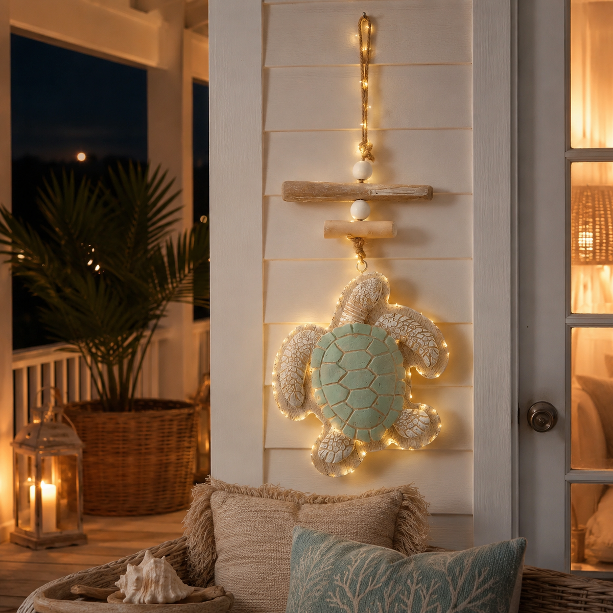 Last Day 49% OFF🔥Glowing Coastal Sea Turtle Wall Art