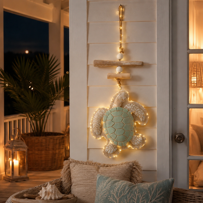 Last Day 49% OFF🔥Glowing Coastal Sea Turtle Wall Art