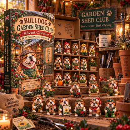 2026 Bulldog Garden Shed Club Advent Calendar 🐶🌿 – 24 Days of Garden Surprises