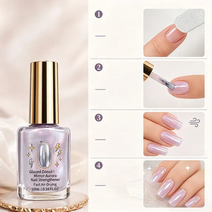 📢📢50% OFF !! ⏰Lilac Glossy Mirror Nail Strengthener✨