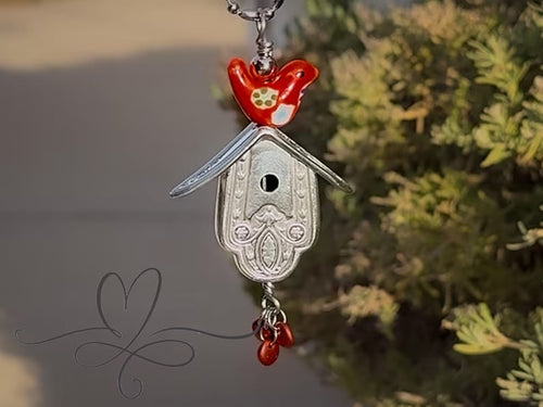 🐦The 1925 “Normandy" Birdhouse • Made from the Hollow Handles of Silver-plated Knife✨