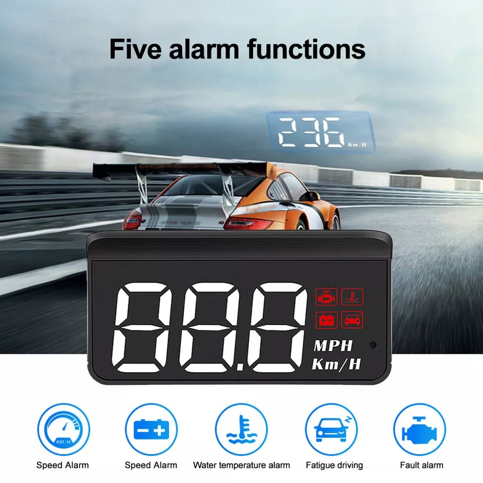 🎁2026 New Year Hot Sale: HALF PRICE -OBD2 HUD Car Head Up Display Projector Speedometer