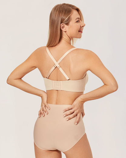 Full Support Non-Slip Convertible Bandeau Bra