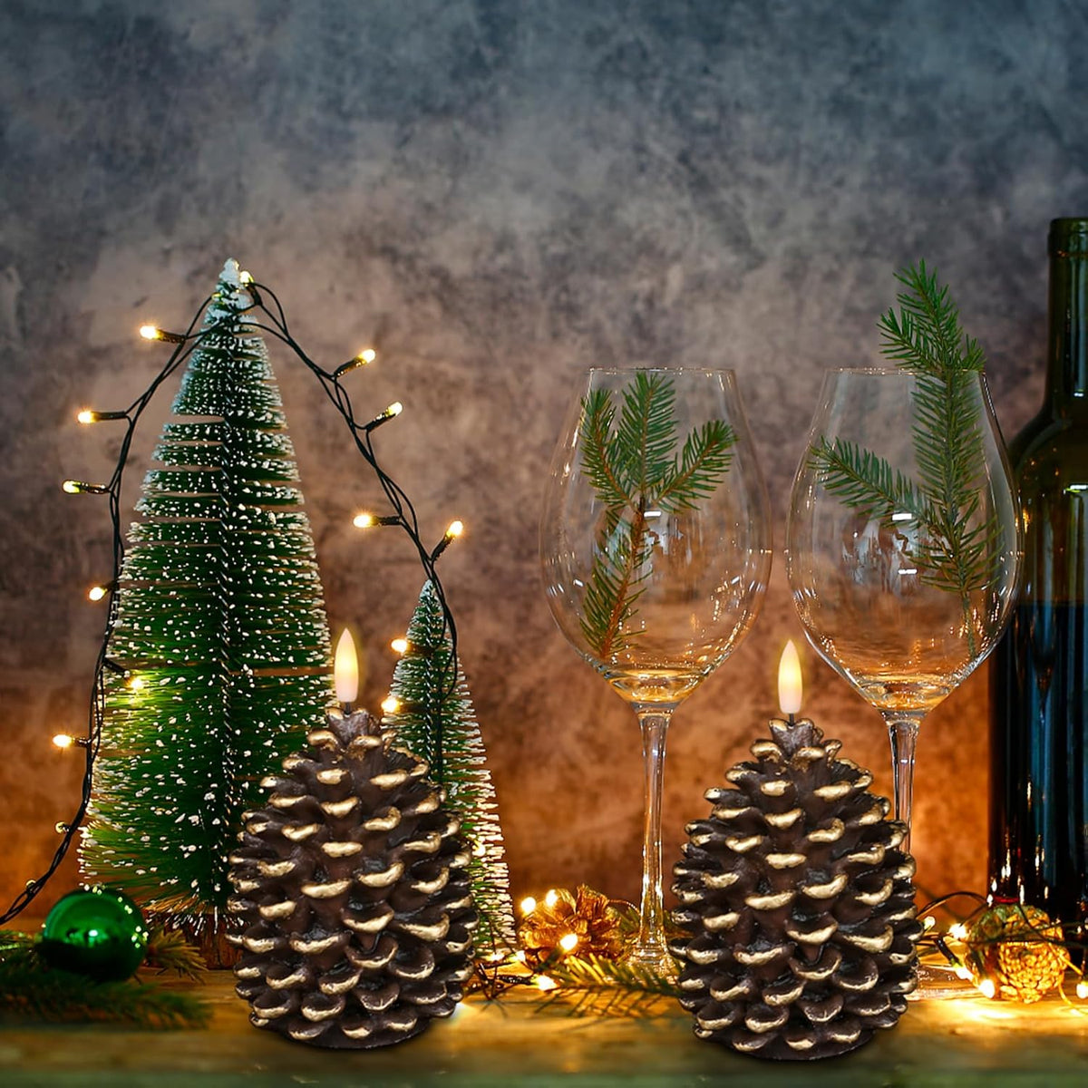 💥Black Friday Sale: Save $20 -🔥Flameless Pinecone Candles Battery Operated with 6 Hour Timer