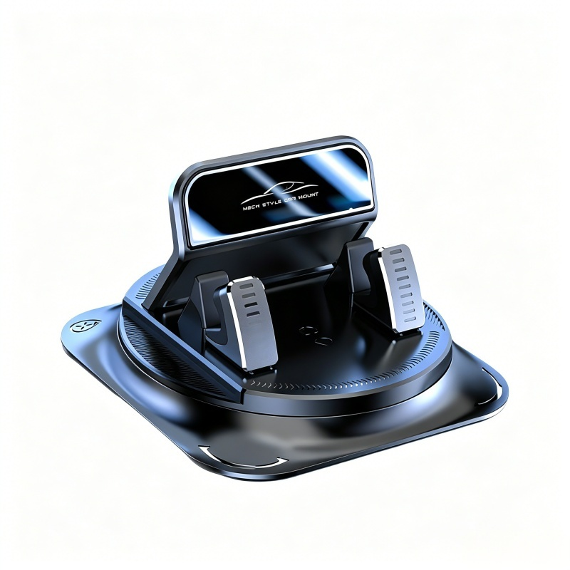 360° Rotatable Car Dashboard Phone Mount, One Hand Operation Auto Cell Phone Holder for 4-7 Inch Smartphones