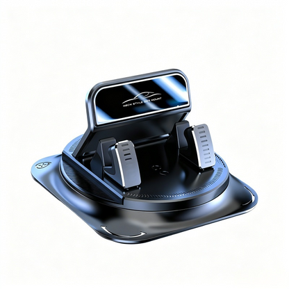 360° Rotatable Car Dashboard Phone Mount, One Hand Operation Auto Cell Phone Holder for 4-7 Inch Smartphones