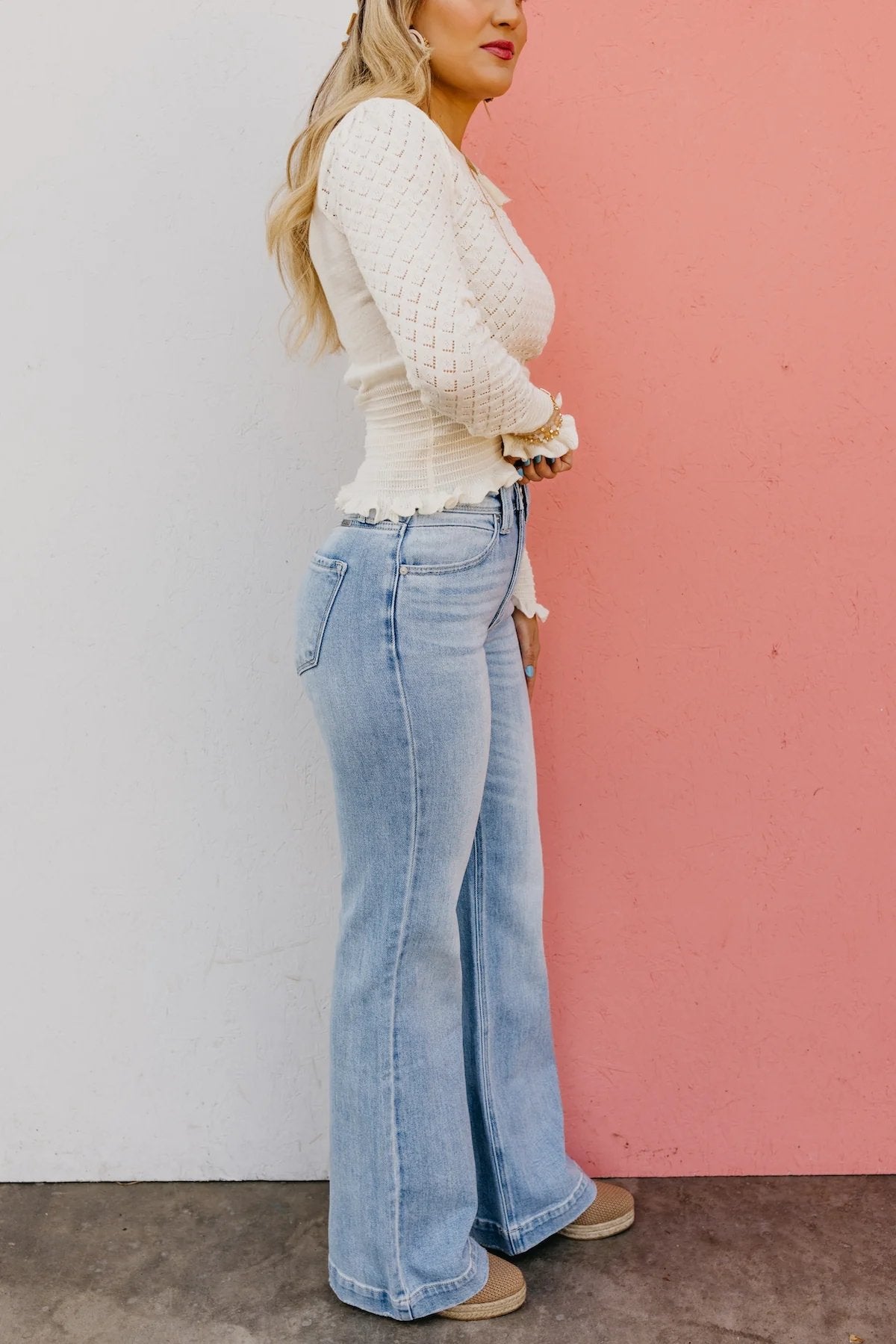 🏆LAST DAY 49% OFF💥 Vintage Wash Plus-Size Jeans -Stretchy, Straight Leg & Butt-Lifting Fit🎁