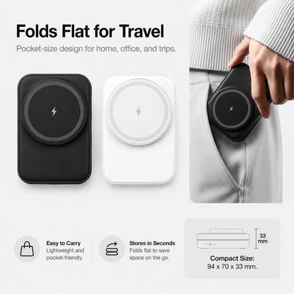 3 in 1 Foldable Magnetic Wireless Charging Station for Phone Watch Earbuds