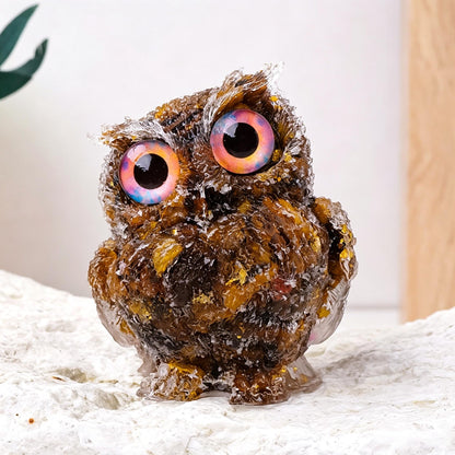 🔥Last Day 49% OFF - 🦉Handmade Natural Crystal Gemstone Owl
