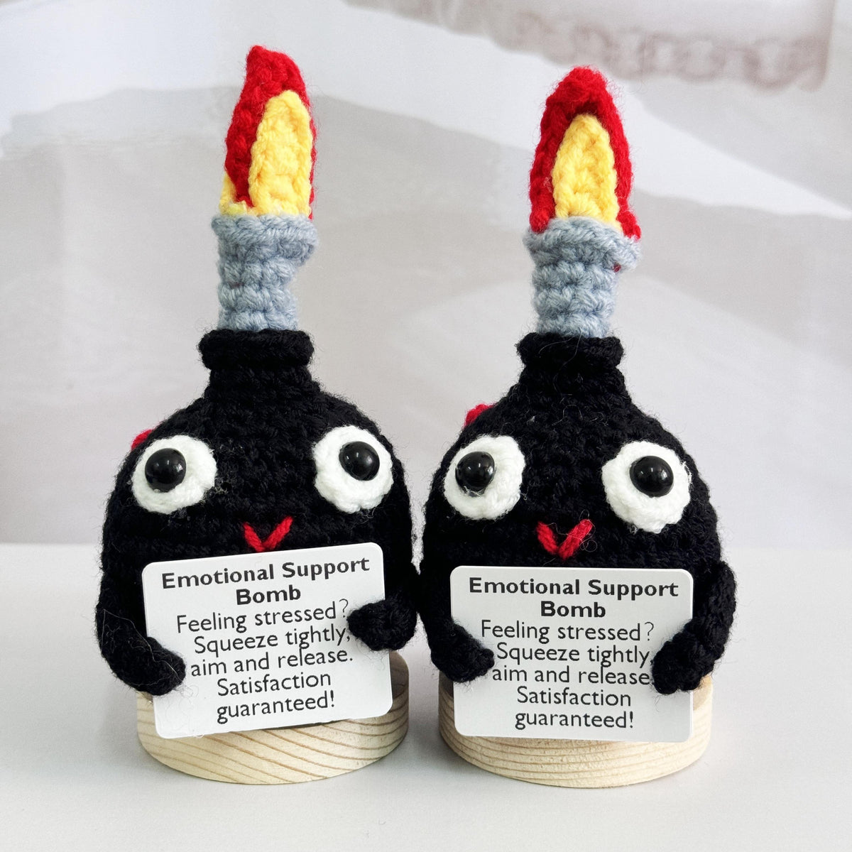 💥Last Day One Dollar Sale💣Handmade Crochet F-Bomb With Base